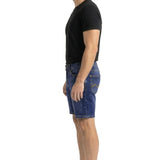Urban Star Men's Relaxed Fit Stretch Denim Shorts in Dark Blue